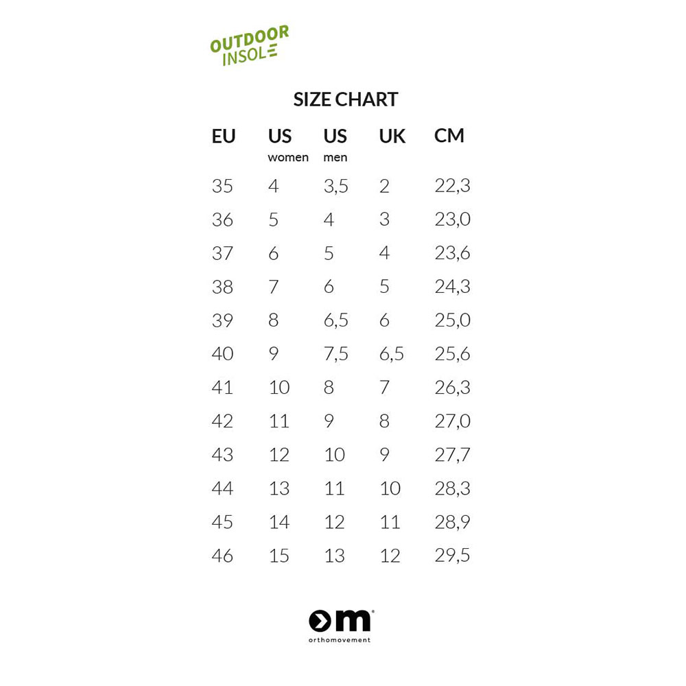 Vložky do bot Orthomovement Outdoor Upgrade