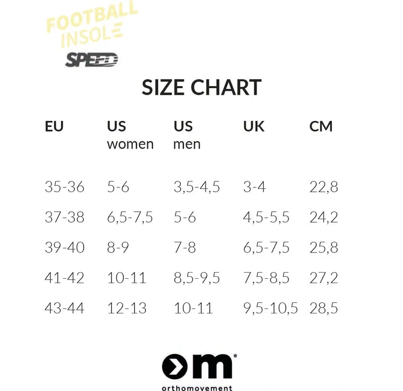 Stélka Orthomovement Football Speed Upgrade